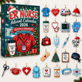 Er Nurse Advent Calendar HG , Acrylic Ornament Countdown Blind Box Holiday Gift