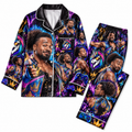 Xavier Woods Pajamas Set Couple Pajamas WWE HG AI Matching Pajamas WRESTLER Pj Set Gift For Girlfriend