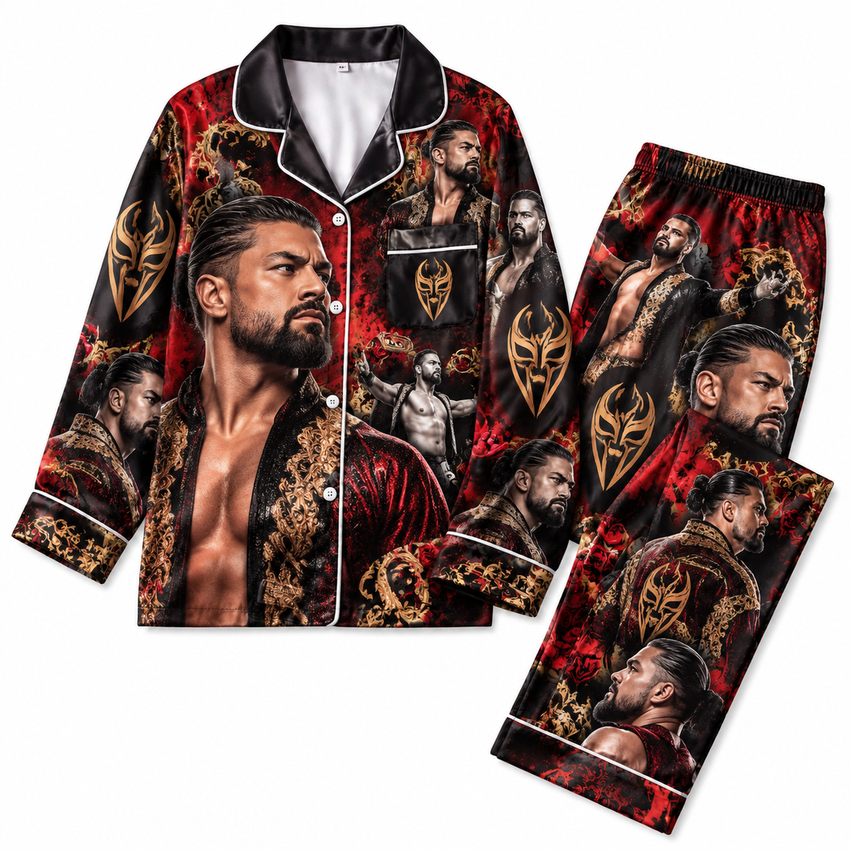 Andrade Pajamas Set Couple Pajamas WWE HG AI Matching Pajamas WRESTLER Pj Set Gift For Girlfriend