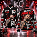 Kevin Owens WWE Baseball Jacket HG AI Adult and Kid size HG Varsity Jacket