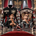 Gunther WWE Baseball Jacket HG AI Adult and Kid size HG Varsity Jacket