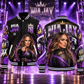 Nia Jax WWE Baseball Jacket HG AI Adult and Kid size HG Varsity Jacket