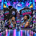 Xavier Woods WWE Baseball Jacket, HG AI Varsity Style Outerwear For Adults And Kids