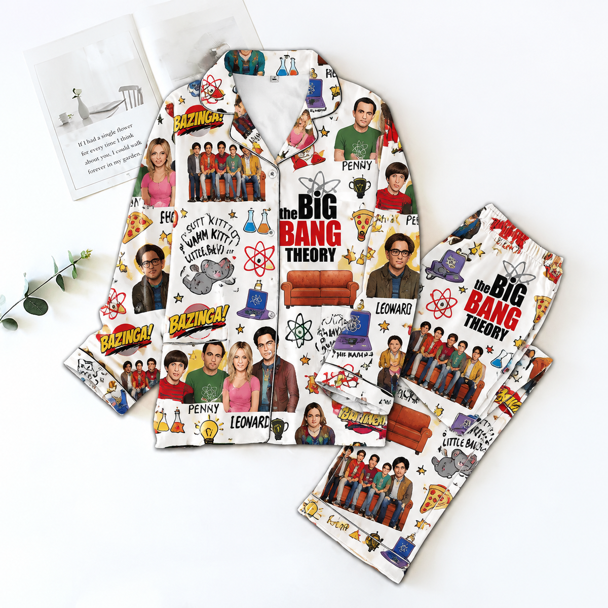 The Big Bang Theory Pyjama Pajamas Set HG AI Christmas Family Matching Pajamas