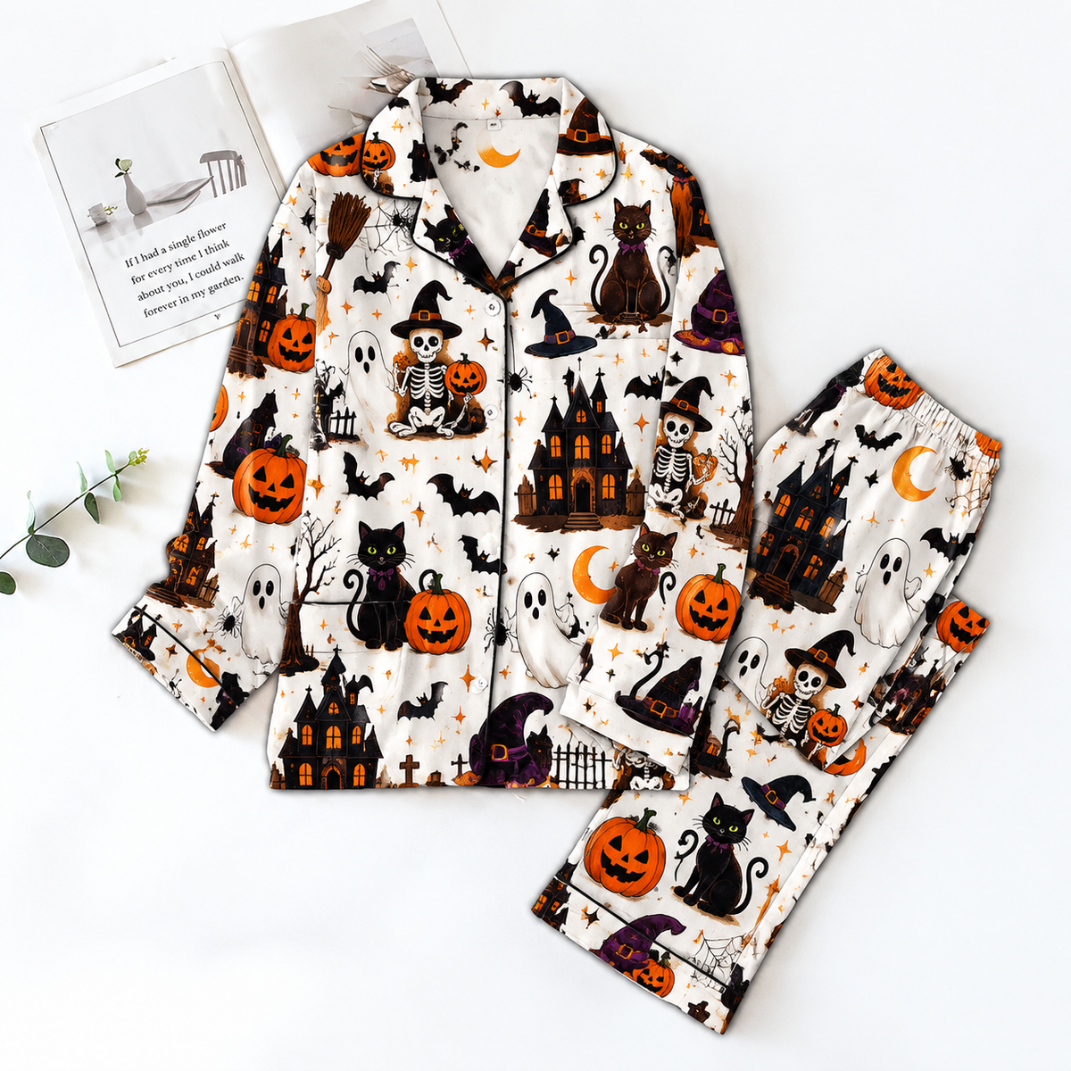 Halloween Pyjama Pajamas Set HG AI Christmas Family Matching Pajamas