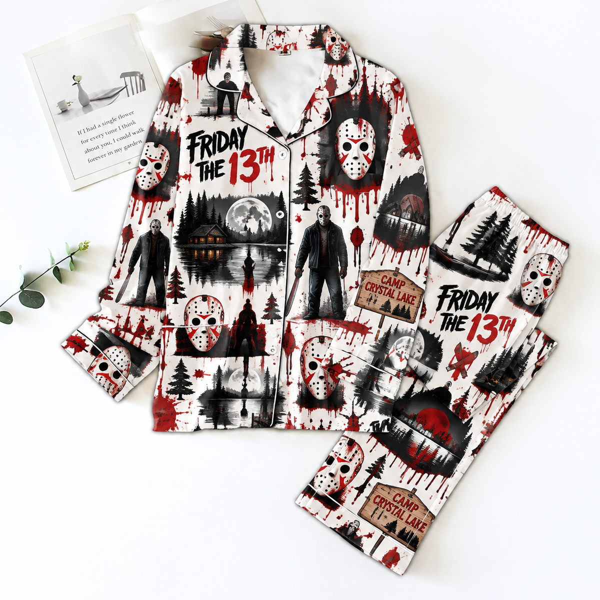Friday the 13th Pyjama Pajamas Set HG AI Christmas Family Matching Pajamas