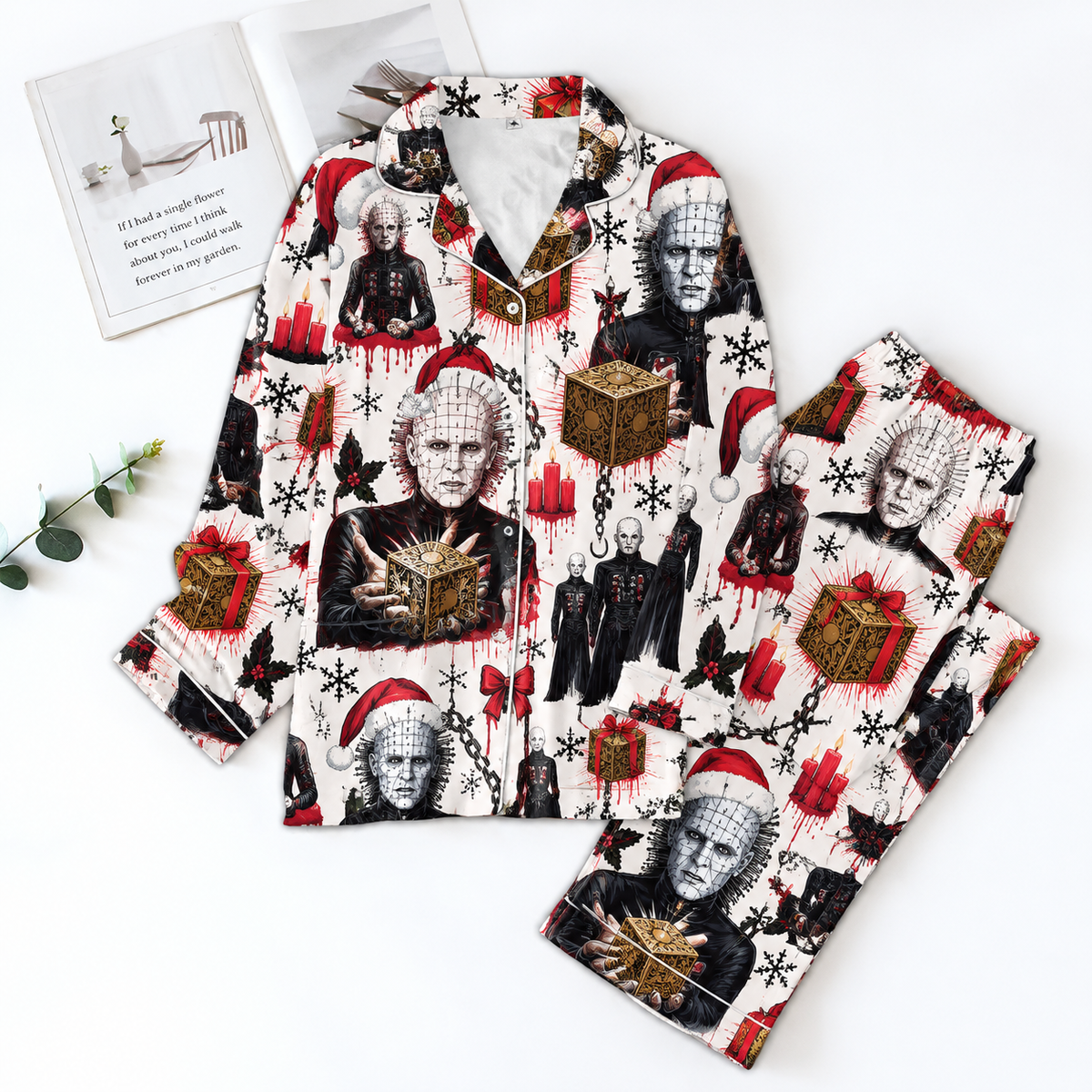 Hellraiser Pyjama Pajamas Set HG AI Christmas Family Matching Pajamas