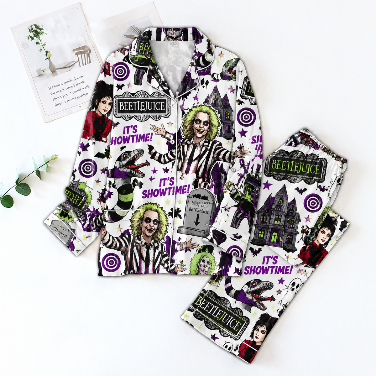 Beetlejuice Pyjama Pajamas Set, HG Christmas Family Matching Sleepwear