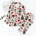 Ins Pyjama Pajamas Set HG AI Christmas Family Matching Pajamas