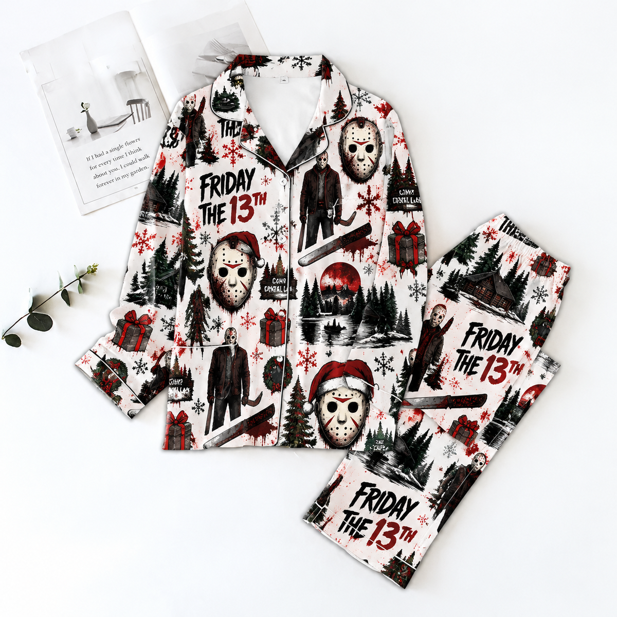 Friday the 13th Pyjama Pajamas Set HG AI Christmas Family Matching Pajamas