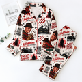 A Nightmare On Elm Street Pyjama Pajamas Set, HG AI Christmas Horror Matching Sleepwear