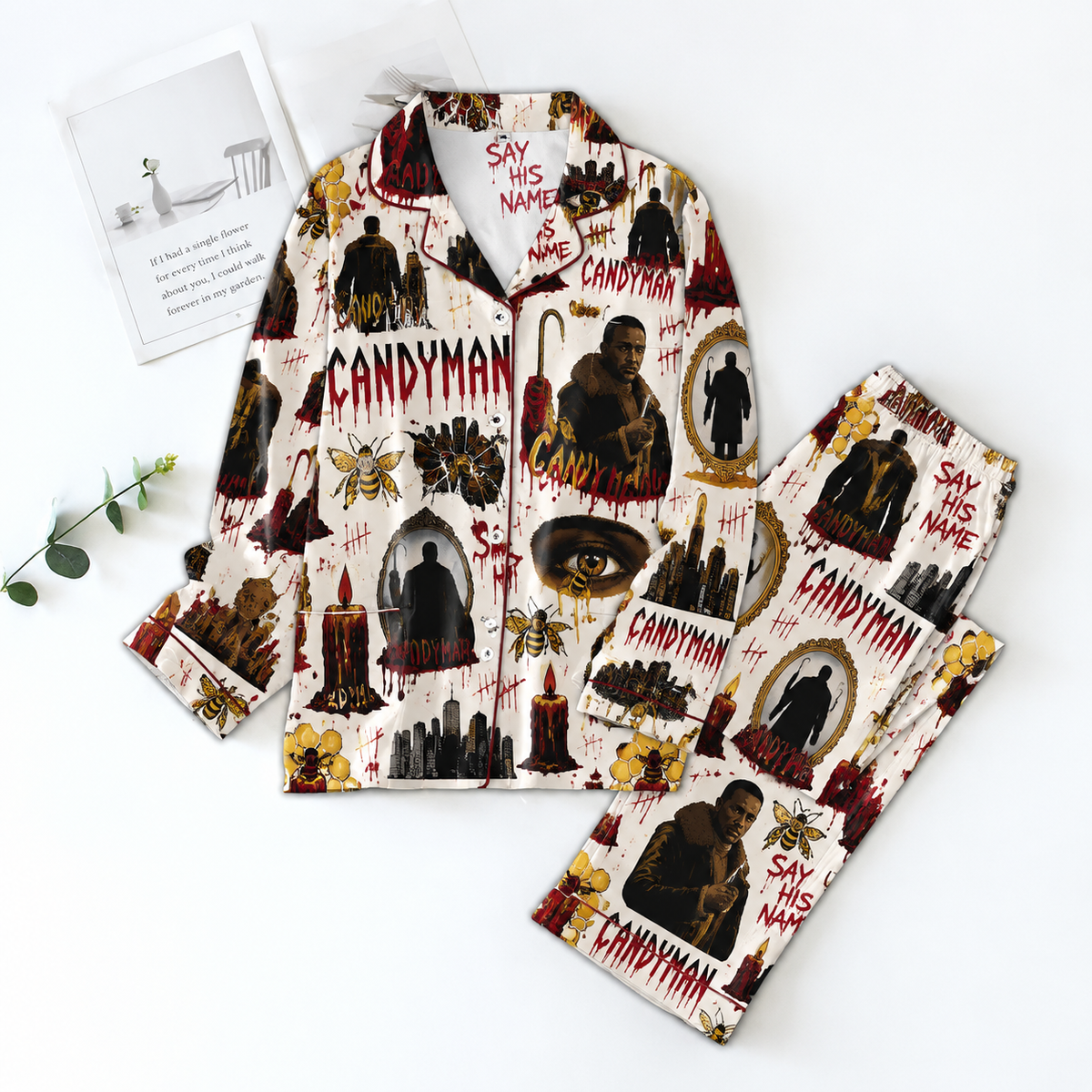 Candyman Pyjama Pajamas Set HG AI Christmas Family Matching Pajamas