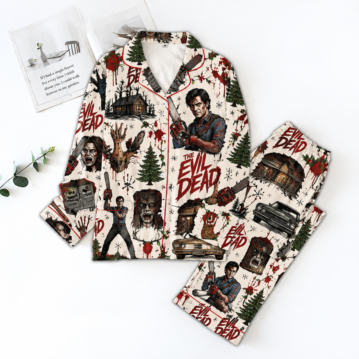 The Evil Dead Pyjama Pajamas Set HG AI Christmas Family Matching Pajamas
