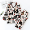 The Addams Family Pyjama Pajamas Set HG AI Christmas Family Matching Pajamas