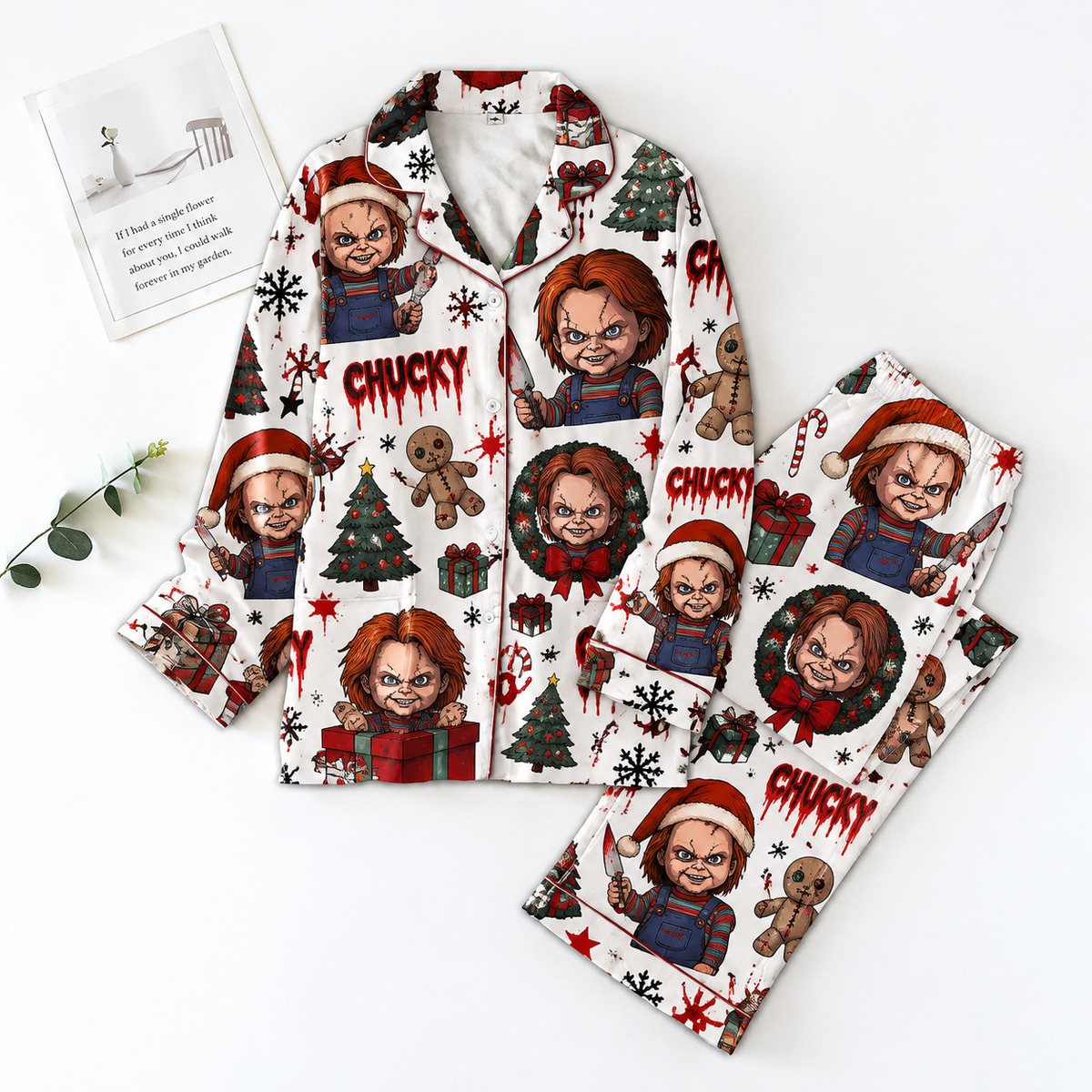 Chucky Pyjama Pajamas Set HG AI Christmas Family Matching Pajamas