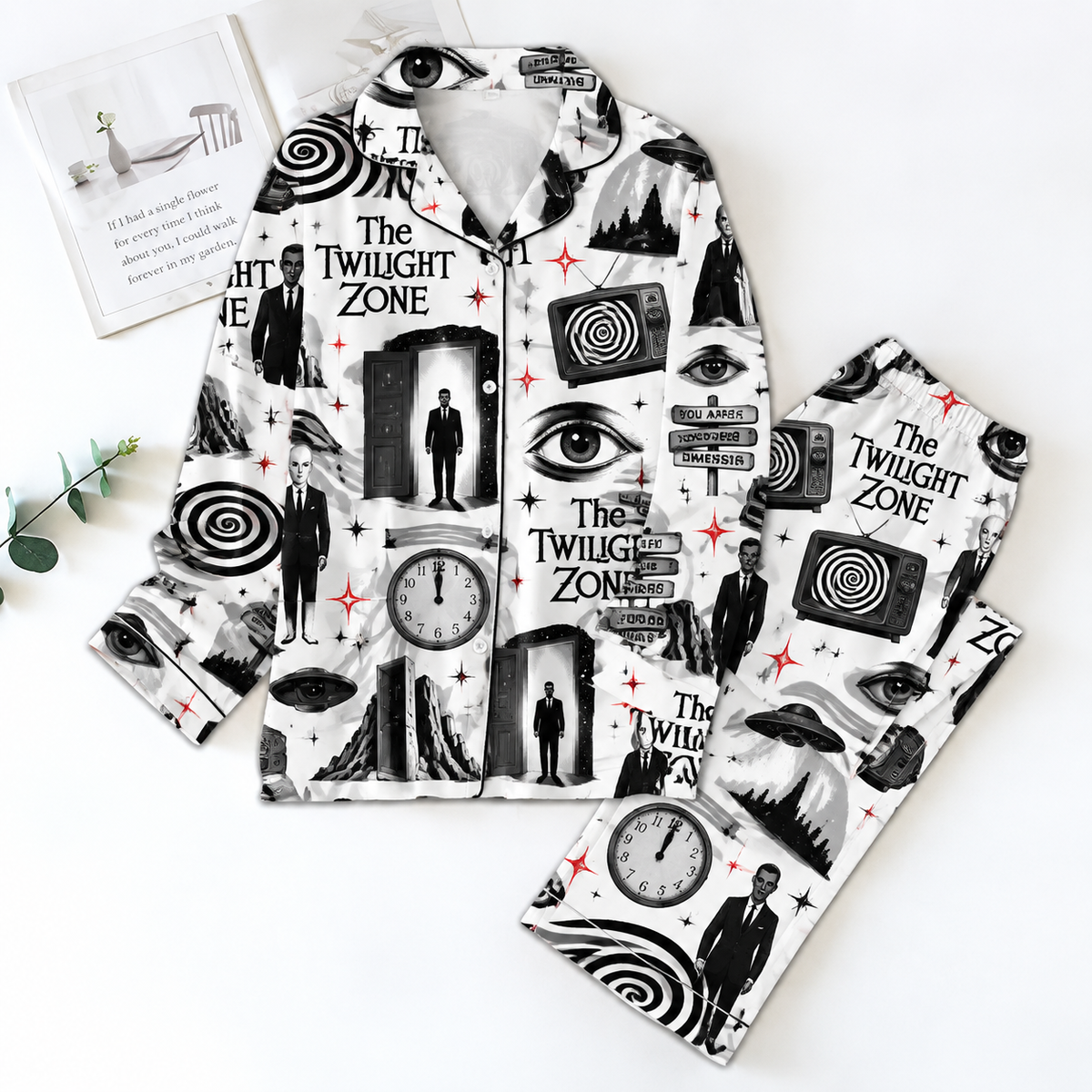 The Twilight Zone Pyjama Pajamas Set HG AI Christmas Family Matching Pajamas