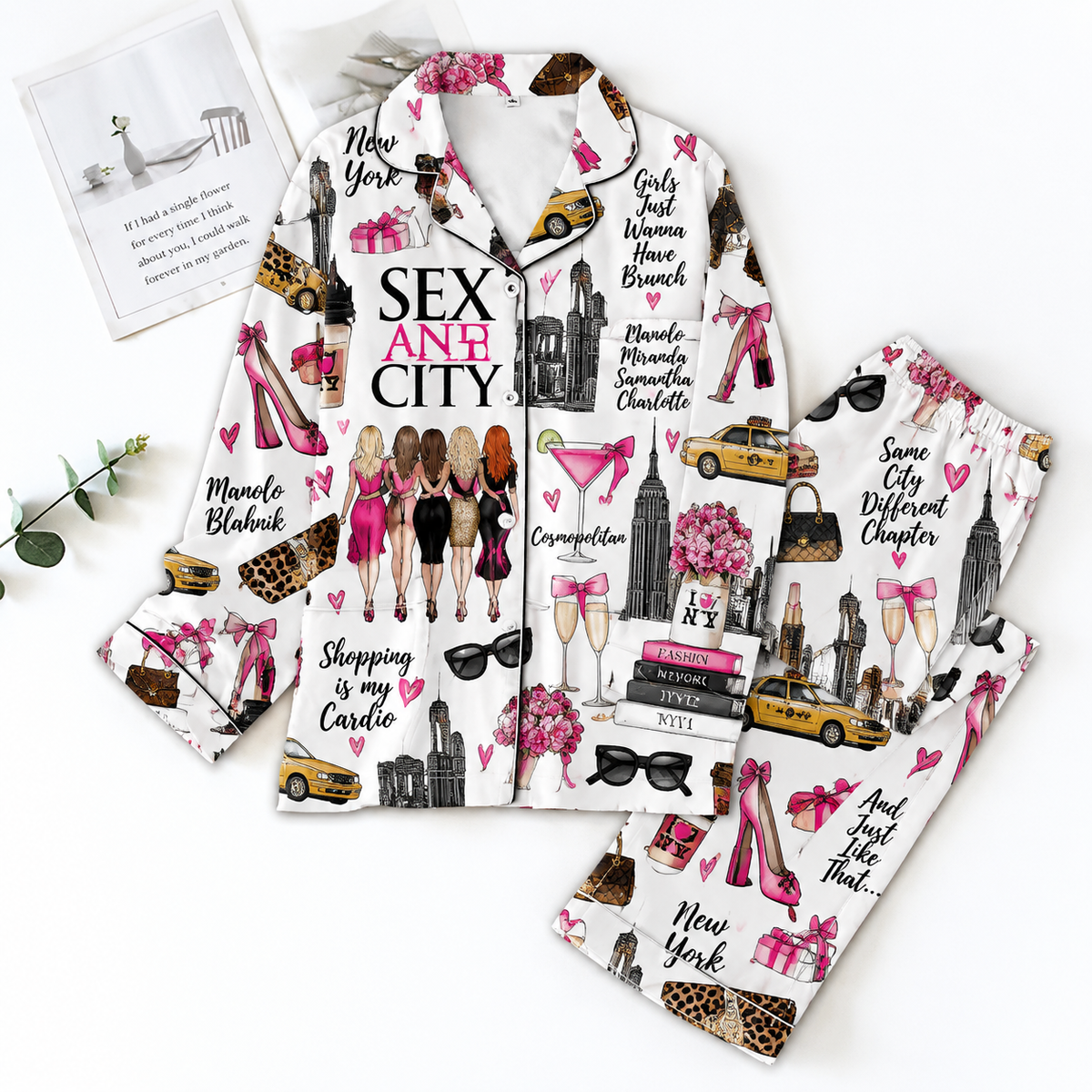 Sex and the City Pyjama Pajamas Set HG AI Christmas Family Matching Pajamas