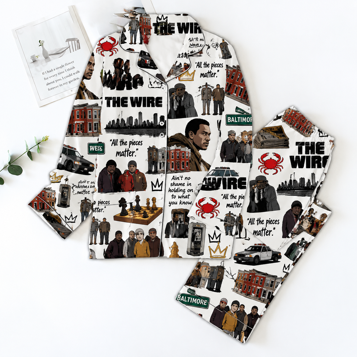 The Wire Pyjama Pajamas Set HG AI Christmas Family Matching Pajamas