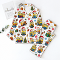 Minions Pyjama Pajamas Set HG AI Christmas Family Matching Pajamas