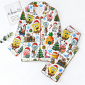 SpongeBob SquarePants Pyjama Pajamas Set HG AI Christmas Family Matching Pajamas