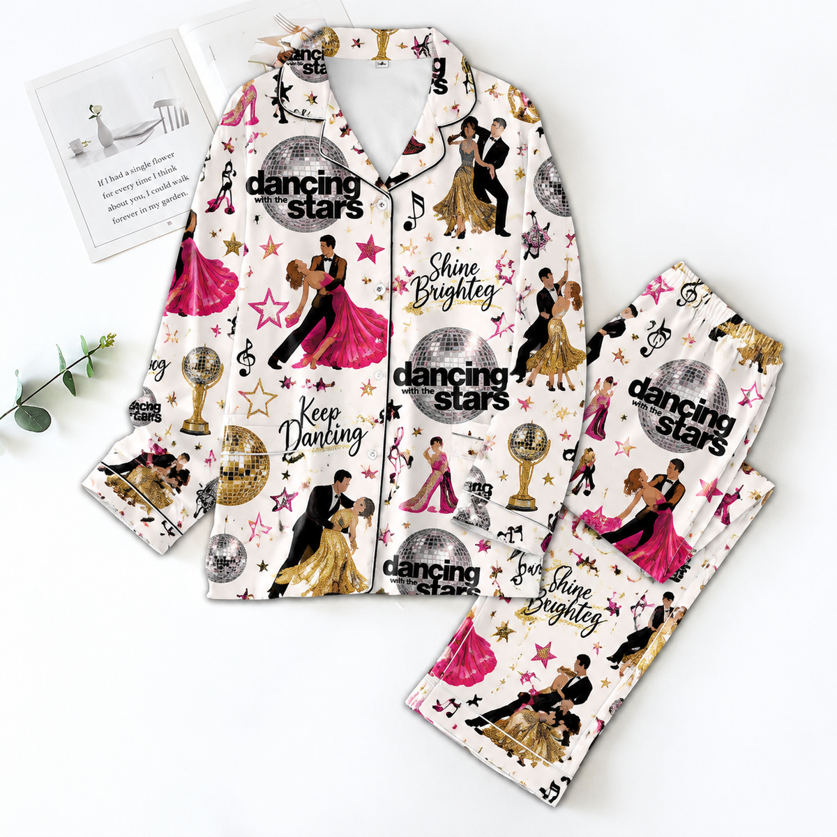 Dancing with the Stars Pyjama Pajamas Set HG AI Christmas Family Matching Pajamas