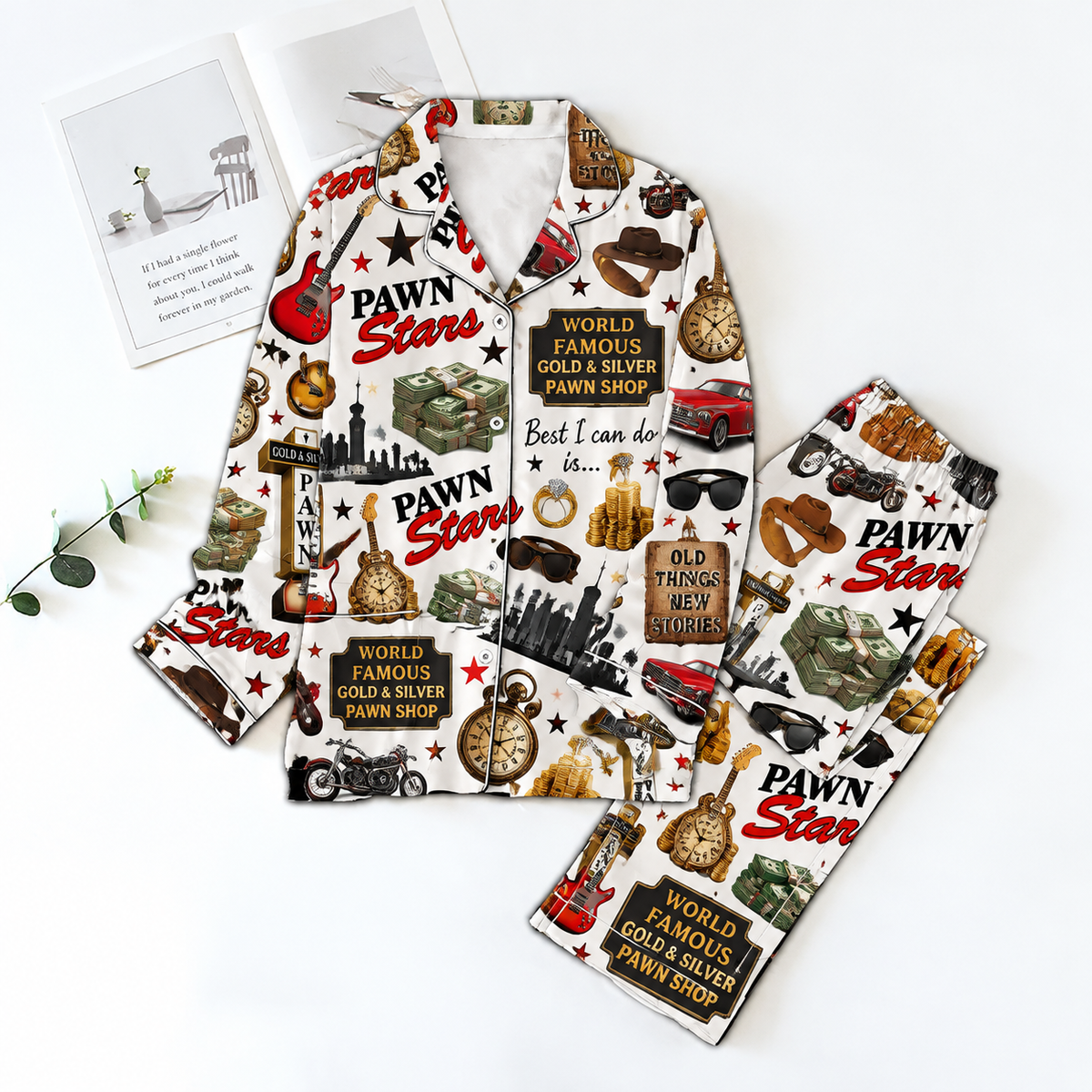 Pawn Stars Pyjama Pajamas Set HG AI Christmas Family Matching Pajamas