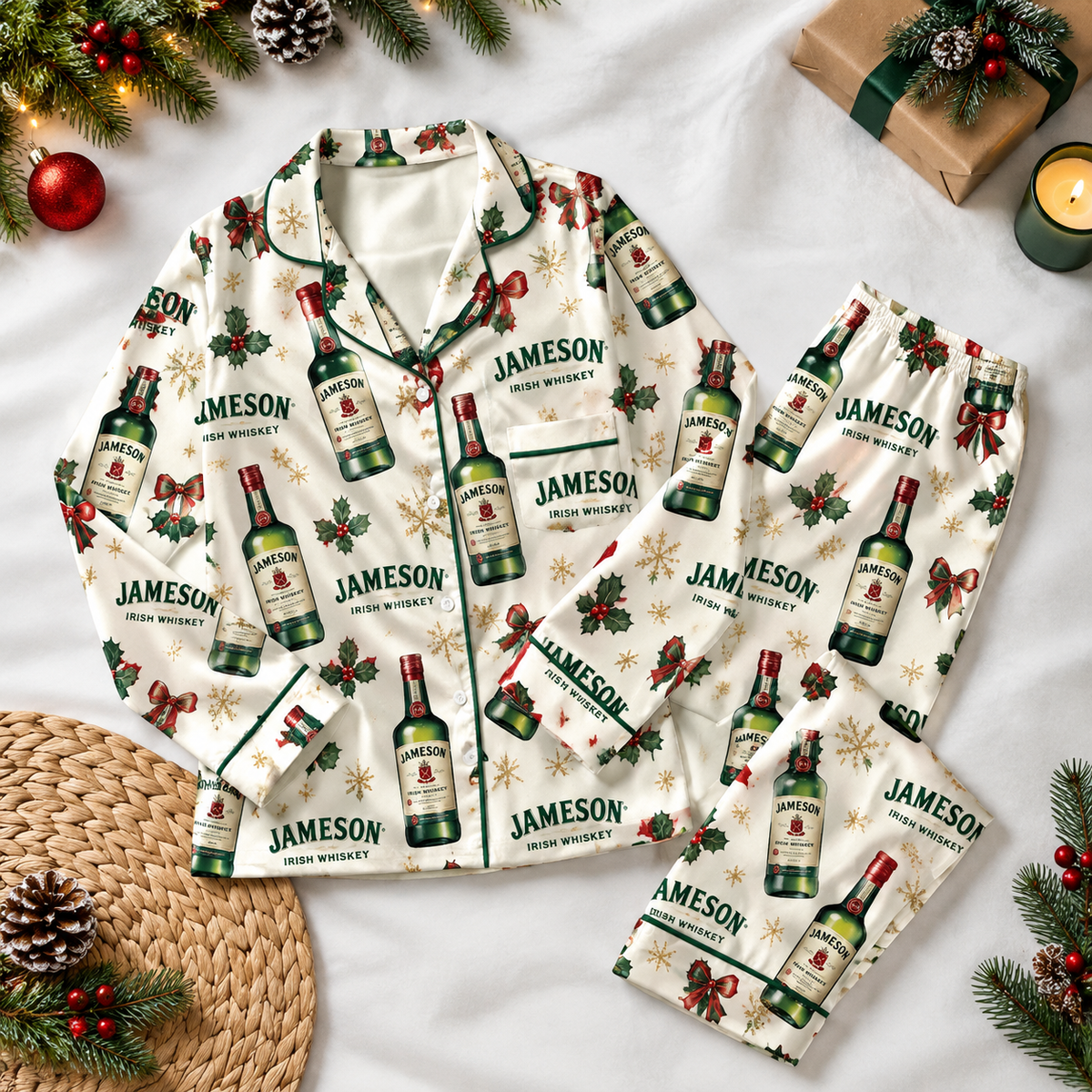 Jameson Pyjama Pajamas Set HG AI Christmas Family Matching Pajamas