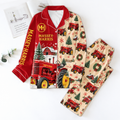 Massey-Harris Pyjama Pajamas Set HG AI Gift For Farmer Christmas Family Matching Pajamas