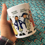 Blackshoe, Hamilton Mug, Hamilton, King George, Schuyler sisters, HamiFan, Hamilton Cup, Hamilton Quote, Hamilton Musical, Lafayette, burr LTN