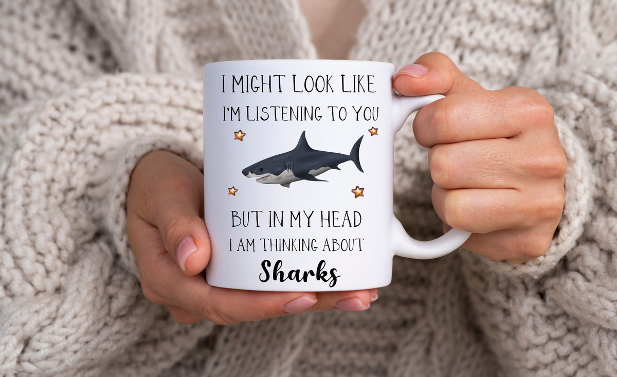 Shark Gift - Shark Mug - Funny Shark Gifts - Shark Lover Gift - Shark Gift Idea - Shark Coffee Cup - Funny Mugs - Fathers Day Gift LTN
