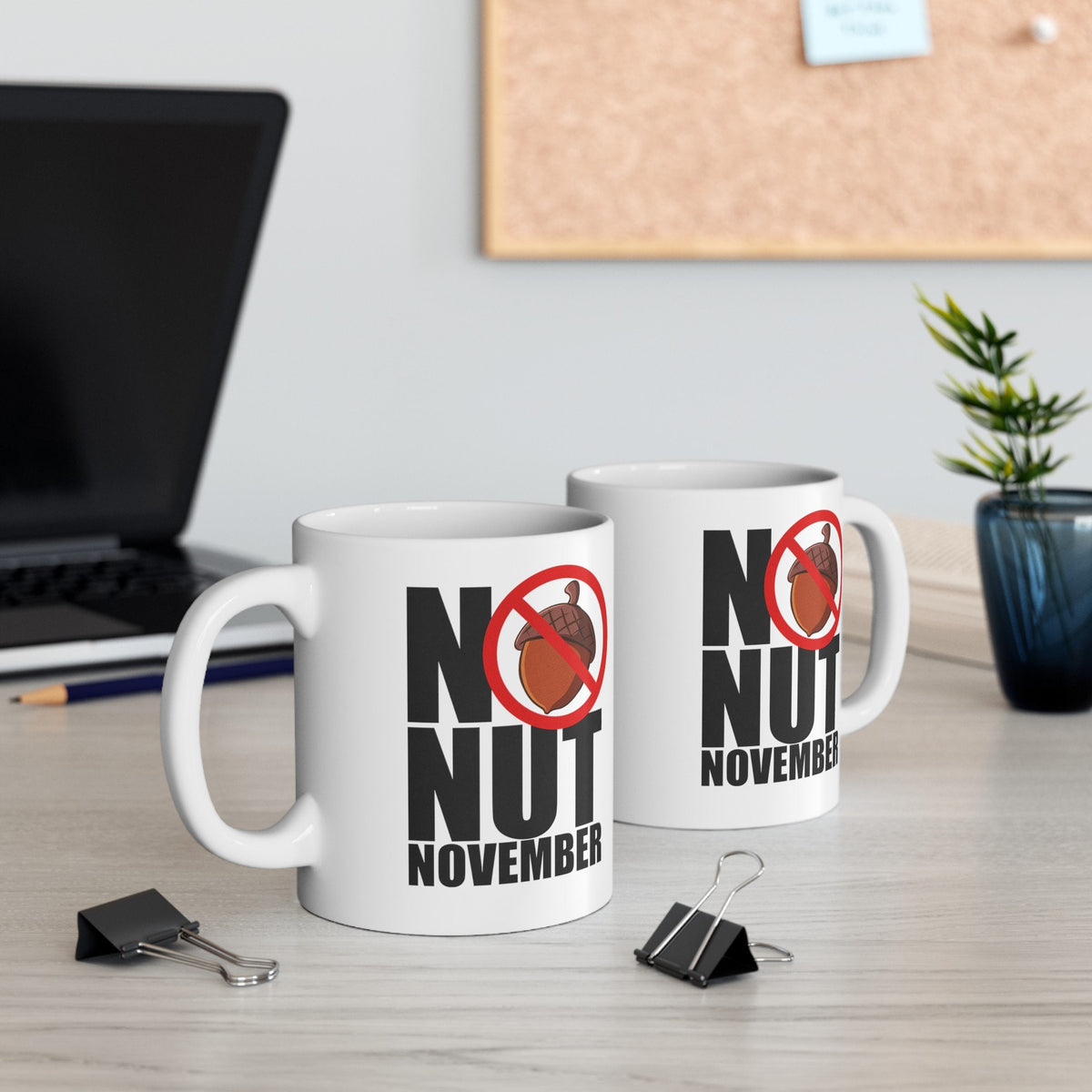 Funny Coffee Mug Gift - "No Nut November" Design | Gift for No Nut November Challenge Member LTN