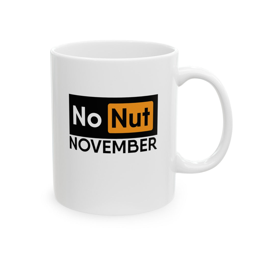 Funny Coffee Mug: No Nut November - PH Style Ceramic Mug, Gift for Humor Lovers LTN