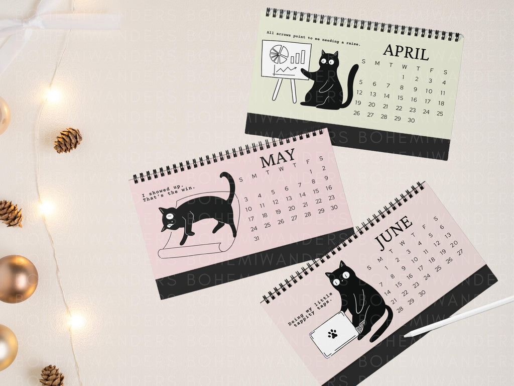 2027 Office Cat Desk Calendar • Funny Cat Calendar for Work • Work Bestie Gift • Humorous Cat Office Decor For Cat Lovers