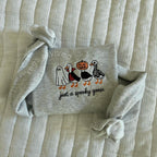Spooky Goose Embroidered Sweatshirt  KMH Halloween Spooky Season Embroidery Geese Fall Autumn