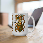 Spooky Nurse Halloween Mug: Funny Fall Coffee Cup for Medical Workers LTN