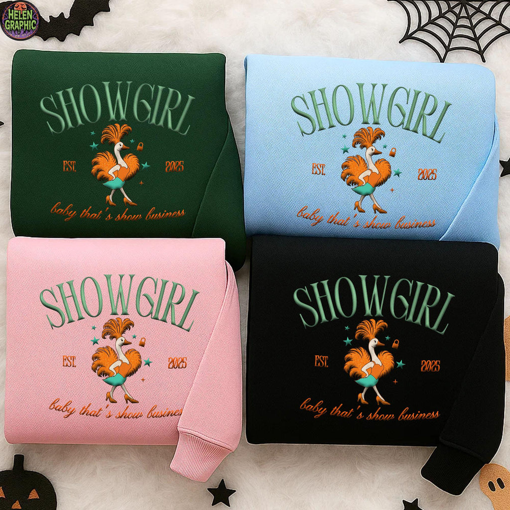 Show Girl Goose Embroidered Sweatshir HCA