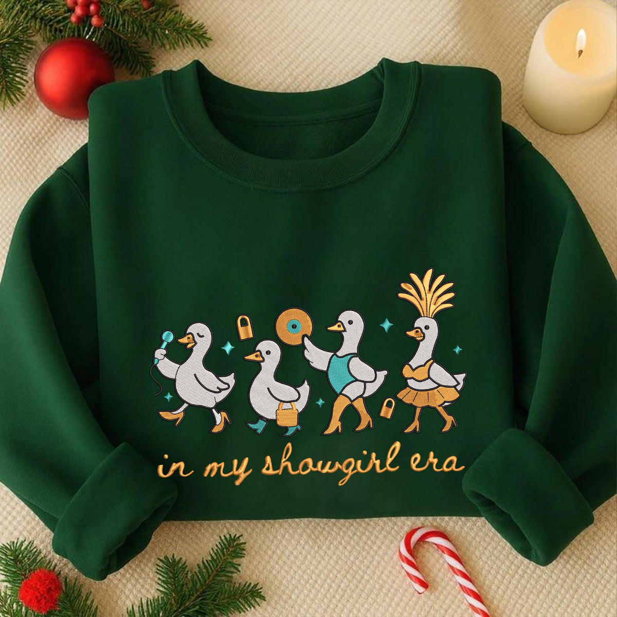 Embroidered In My Goose Showgirl Life