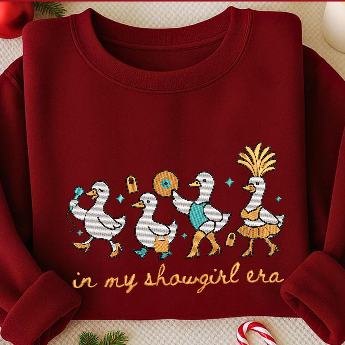 Embroidered In My Goose Showgirl Life