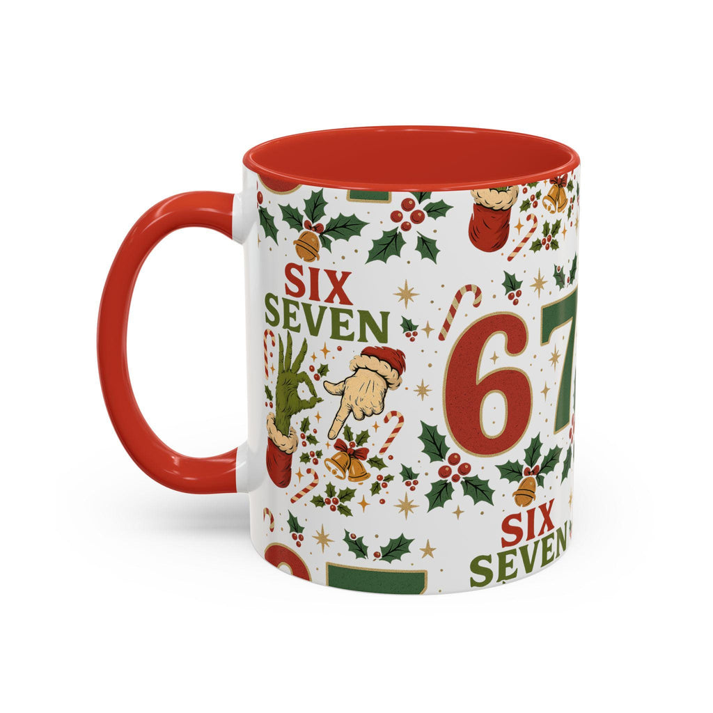 67 Christmas Accent Mug, 6 7 Mug, Six Seven Christmas Accent Coffee Mug (11, 15oz) LTN