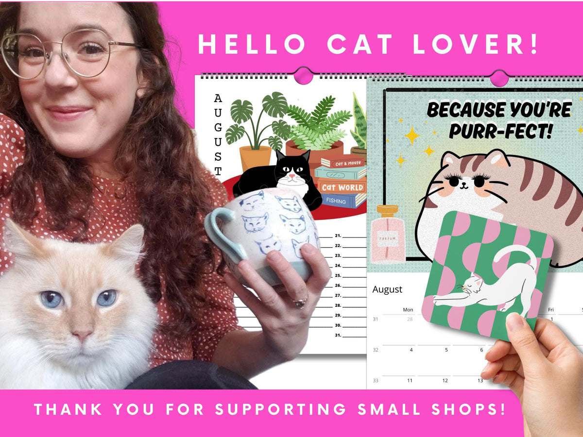 2027 Office Cat Desk Calendar • Funny Cat Calendar for Work • Work Bestie Gift • Humorous Cat Office Decor For Cat Lovers