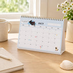 2027 Desk Calendar, Funny Cat Calendar, A5 Standing Desk Calendar, Monthly Planner Gift for Cat Lovers, A5