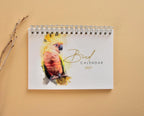 2027 Bird Desk Calendar, Watercolor Birds, Small Standing Flip Calendar, Bird Lover Gift