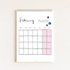 2027 Food Themed Wall Calendar by Amelia Jayne, Hand-Drawn Tablescapes (A4)