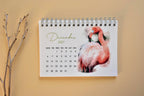 2027 Bird Desk Calendar, Watercolor Birds, Small Standing Flip Calendar, Bird Lover Gift