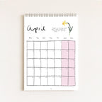 2027 Food Themed Wall Calendar by Amelia Jayne, Hand-Drawn Tablescapes (A4)