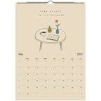 2027 Wall Calendar, Illustrated Wall Calendar