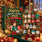 Nurse Advent Calendar HG 2026, 24 Days Christmas Countdown, Nurse Christmas Gift, RN Nursing Gift, Medical Acrylic Ornament Set