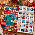 Nurse Life Christmas Advent Calendar HG Box, 24 Acrylic Ornament Countdown Blind Box, Nurse Appreciation Holiday Gift
