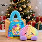 Christmas Dumpling Plush, Cute Squishy Bao Plushy, Kawaii Xmas Stuffed Animal, Holiday Gifts for Kids, Plush Dumpling,Stuffed Home Decor